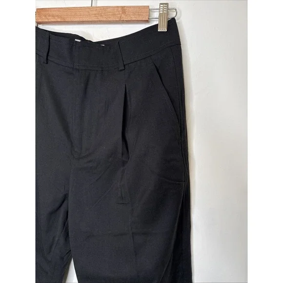 NEW EVERLANE Tencel Way High Taper Pant 4 Black Pleated Front Career Minimalist - Picture 3 of 8